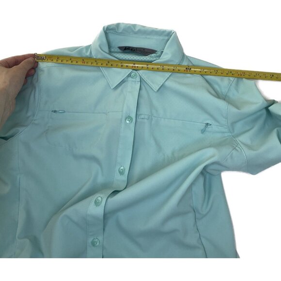 Rei Green Long Sleeve Fishing Shirt Outdoor Vented Woman Size S - Picture 5 of 7